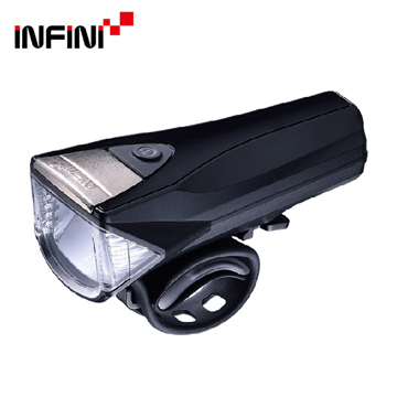 INFINI SATURN I-330P 反射光USB充電式前燈 鈦色
