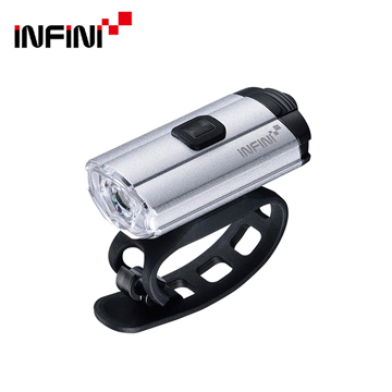 INFINI TRON 100 I-280P 白光USB充電式前燈 銀色