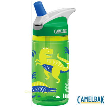 CamelBak CB1305301040- 400ml 兒童吸管雙層隔溫運動水瓶 綠野恐龍