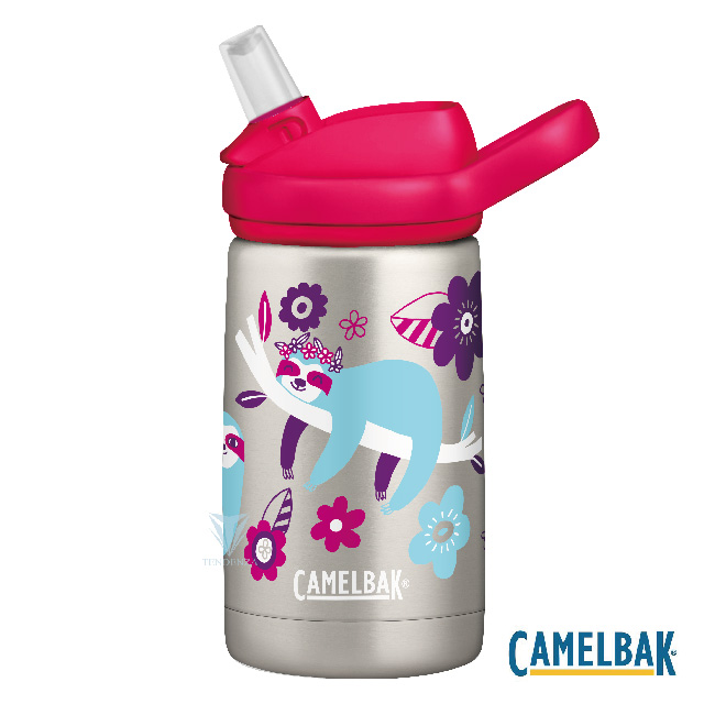 CamelBak CB2284103040 - 350ml eddy+ 兒童吸管保冰/溫水瓶 花朵樹懶