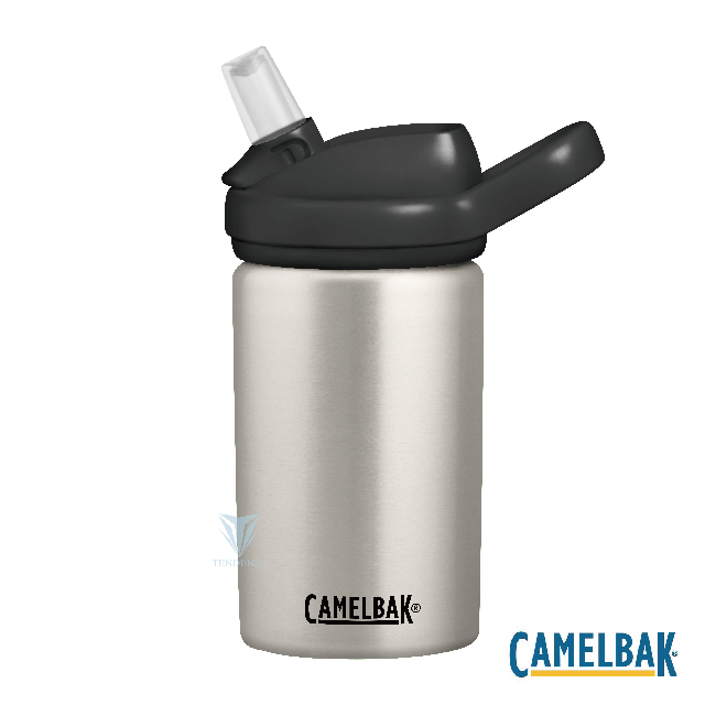 CamelBak CB2305105040 - 400ml eddy+ 兒童吸管單層不鏽鋼水瓶 經典銀
