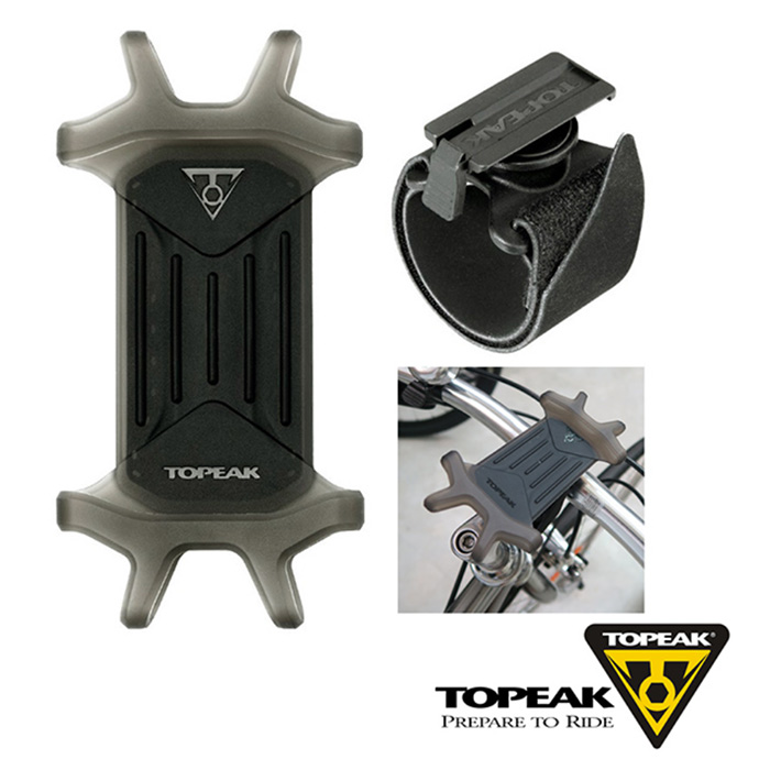 TOPEAK OMNI RideCase 多用途手機固定座彈性矽膠手機套-黑