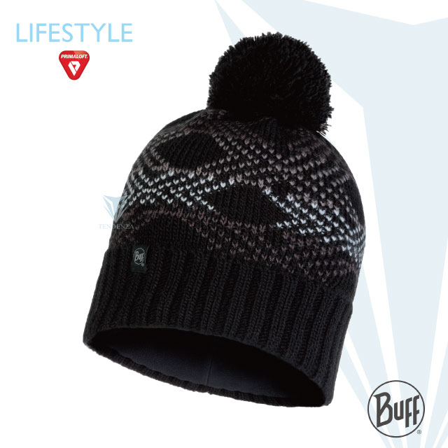 BUFF Lifestyle BFL120858 GARID-針織保暖毛球帽 沉穩黑