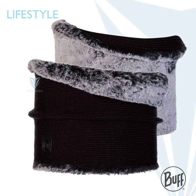 BUFF Lifestyle BFL120833 針織保暖領巾 黯夜黑 KESHA