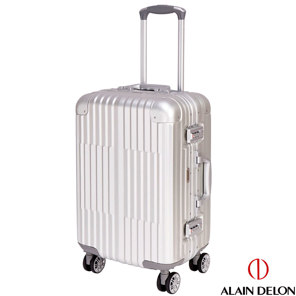 ALAIN DELON 亞蘭德倫 20吋 絕代風華系列全鋁製旅行箱 (銀)