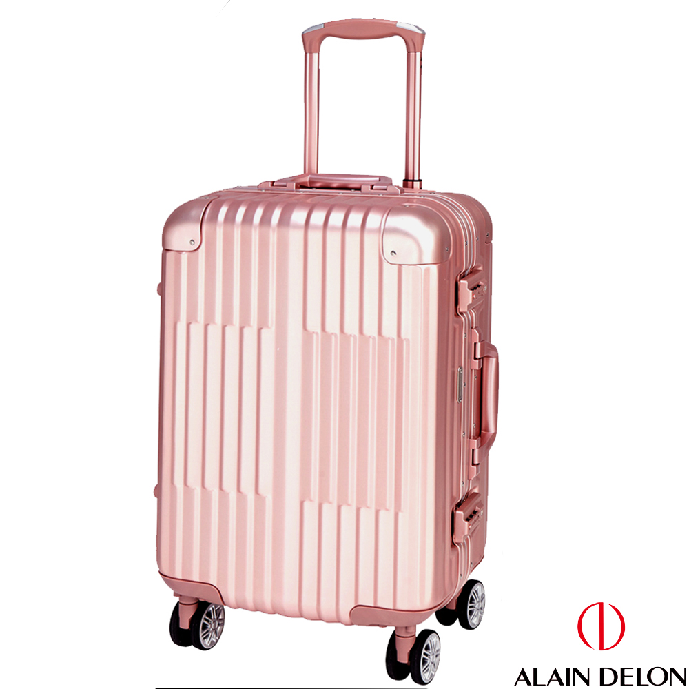 ALAIN DELON 亞蘭德倫 20吋 絕代風華系列全鋁製旅行箱 (粉紅)