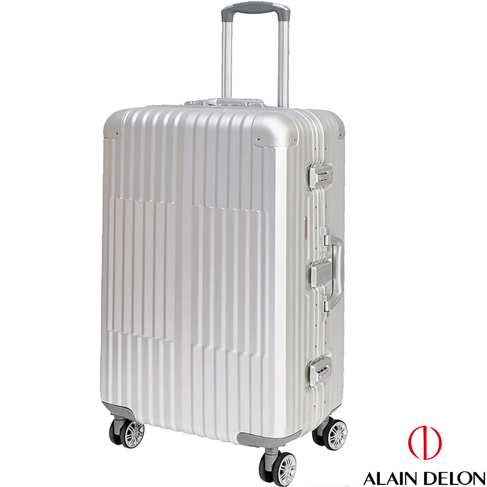 ALAIN DELON 亞蘭德倫 25吋 絕代風華系列全鋁製旅行箱 (銀)