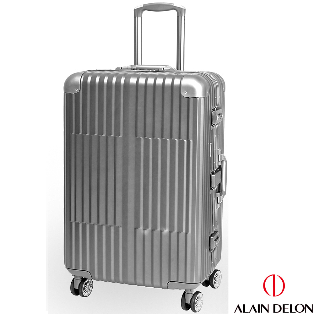 ALAIN DELON 亞蘭德倫 25吋 絕代風華系列全鋁製旅行箱 (灰)