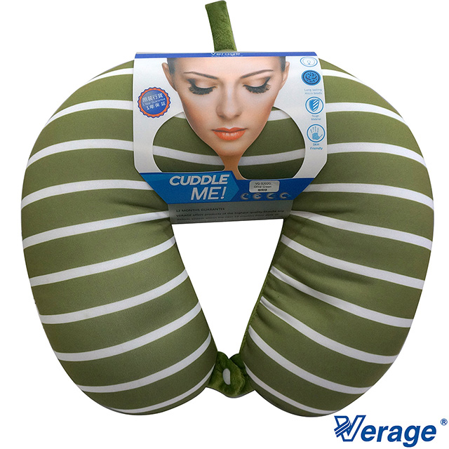 Verage 維麗杰 四合釦雙色按摩頸枕 (G橄欖綠)
