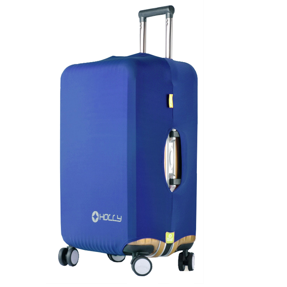 PUSH! 旅遊用品 行李箱 登機箱 萊卡雙重固定 彈力保護套 防塵套 拖運套(加厚型)S34 S號