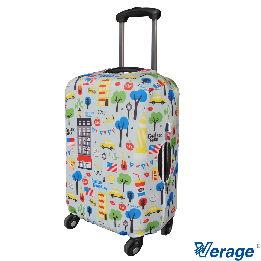 Verage 維麗傑 彈性花樣旅行箱保護套 S (都市風)