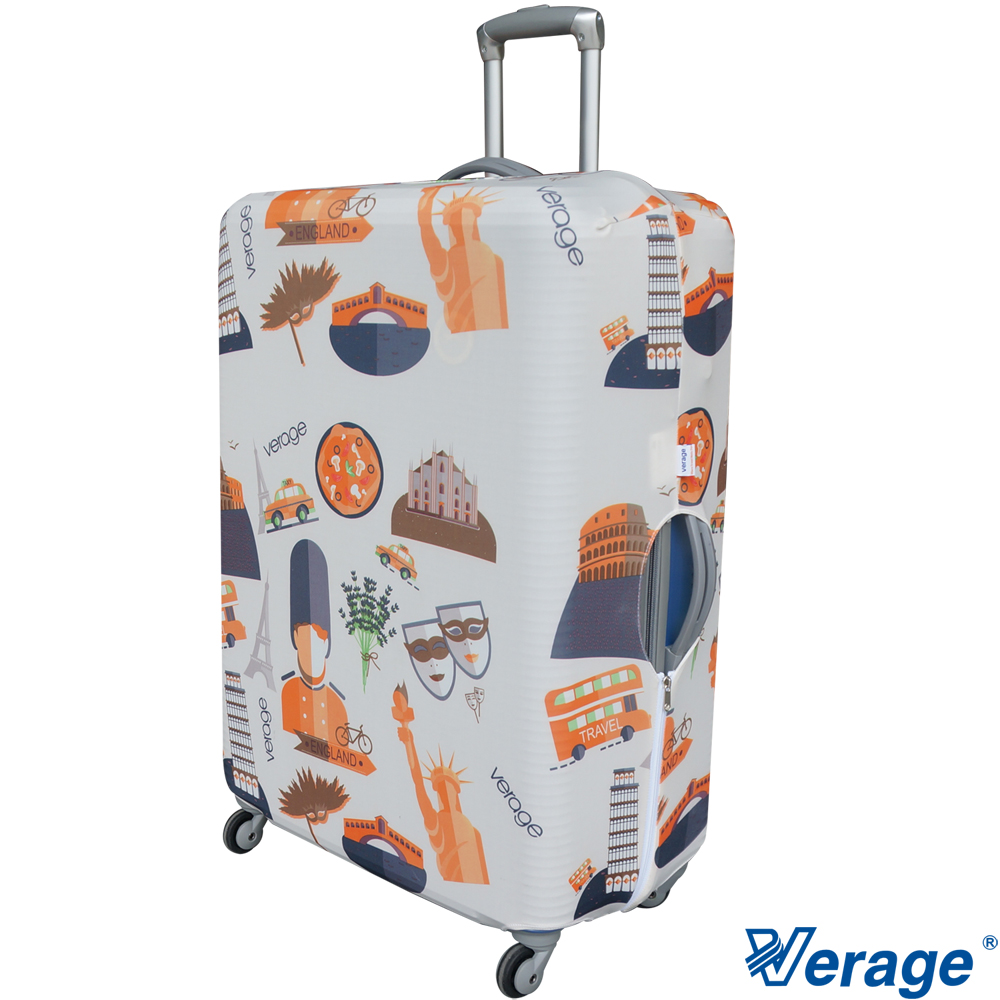 Verage 維麗傑 彈性花樣旅行箱保護套 S (英倫風)