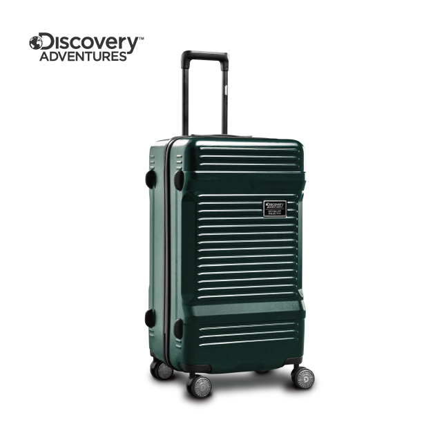 【Discovery Adventures】運動款PLUS+工具箱28吋拉鍊行李箱-墨綠