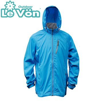 【LeVon】LV3459 - 男抗紫外線單層風衣 - 水藍