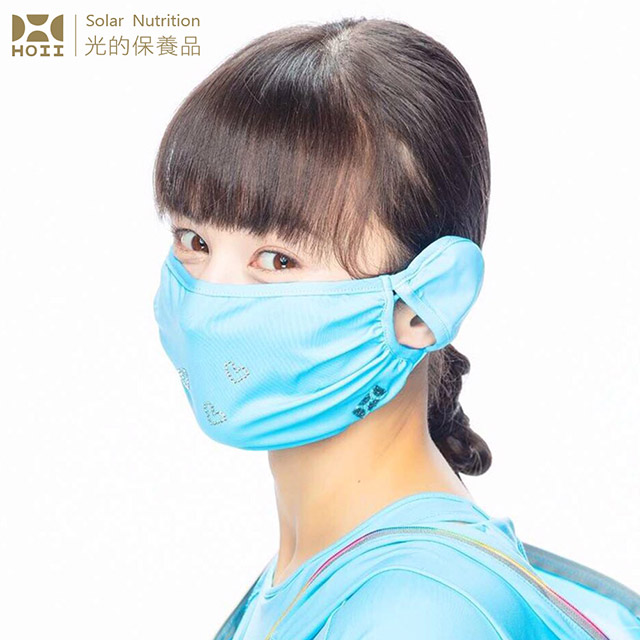 【后益 HOII】友愛水鑽口罩★藍光-UPF50+抗UV防曬涼感先進光學機能布