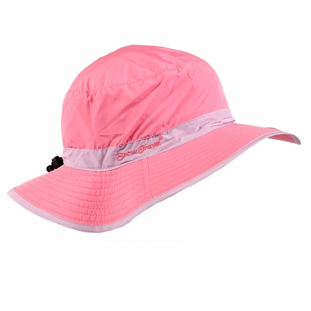 SNOWTRAVEL 抗UV透氣快乾戶外輕量休閒帽(可折疊收納)(桃紅-淺紫)(680)