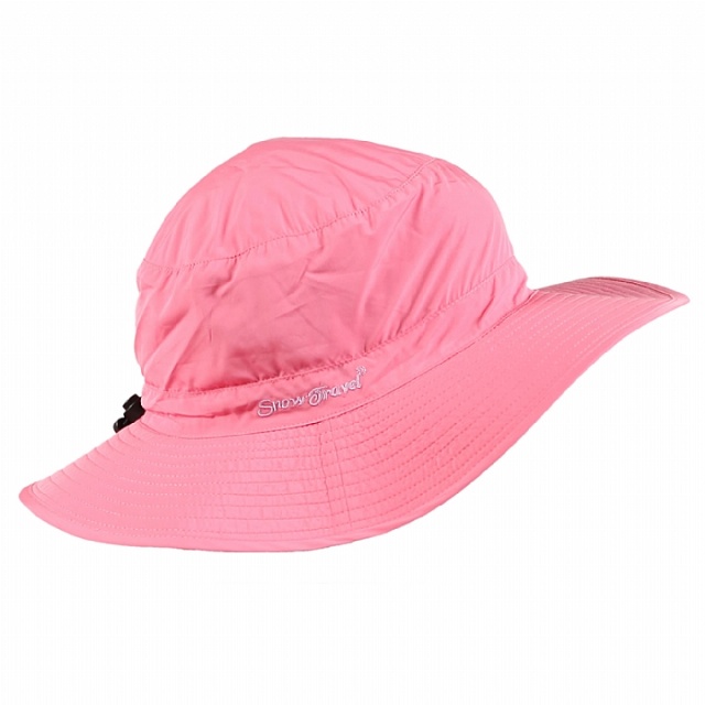SNOWTRAVEL 抗UV透氣快乾戶外輕量休閒帽(可折疊收納)(桃紅色)