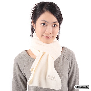 SNOWTRAVEL POLARTEC透氣保暖圍巾 (白)(500)