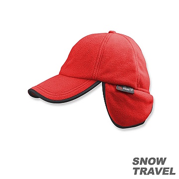 SNOWTRAVEL WINDBLOC防風保暖遮耳棒球帽 (紅色)(790)