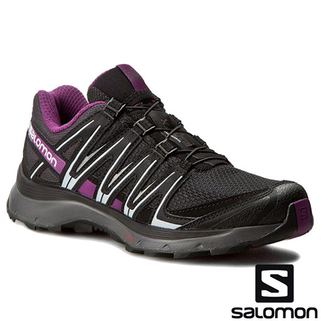 【SALOMON 法國】女XA LITE 野跑鞋『黑/磁石灰/葡萄紫』394655