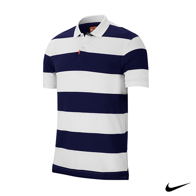 Nike Polo Stripe 中性 短袖Polo衫 藍白 BV0380-492