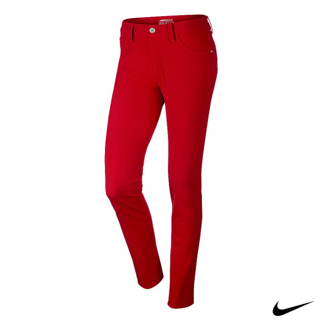 Nike Golf 女 運動機能長褲 紅 725717-657