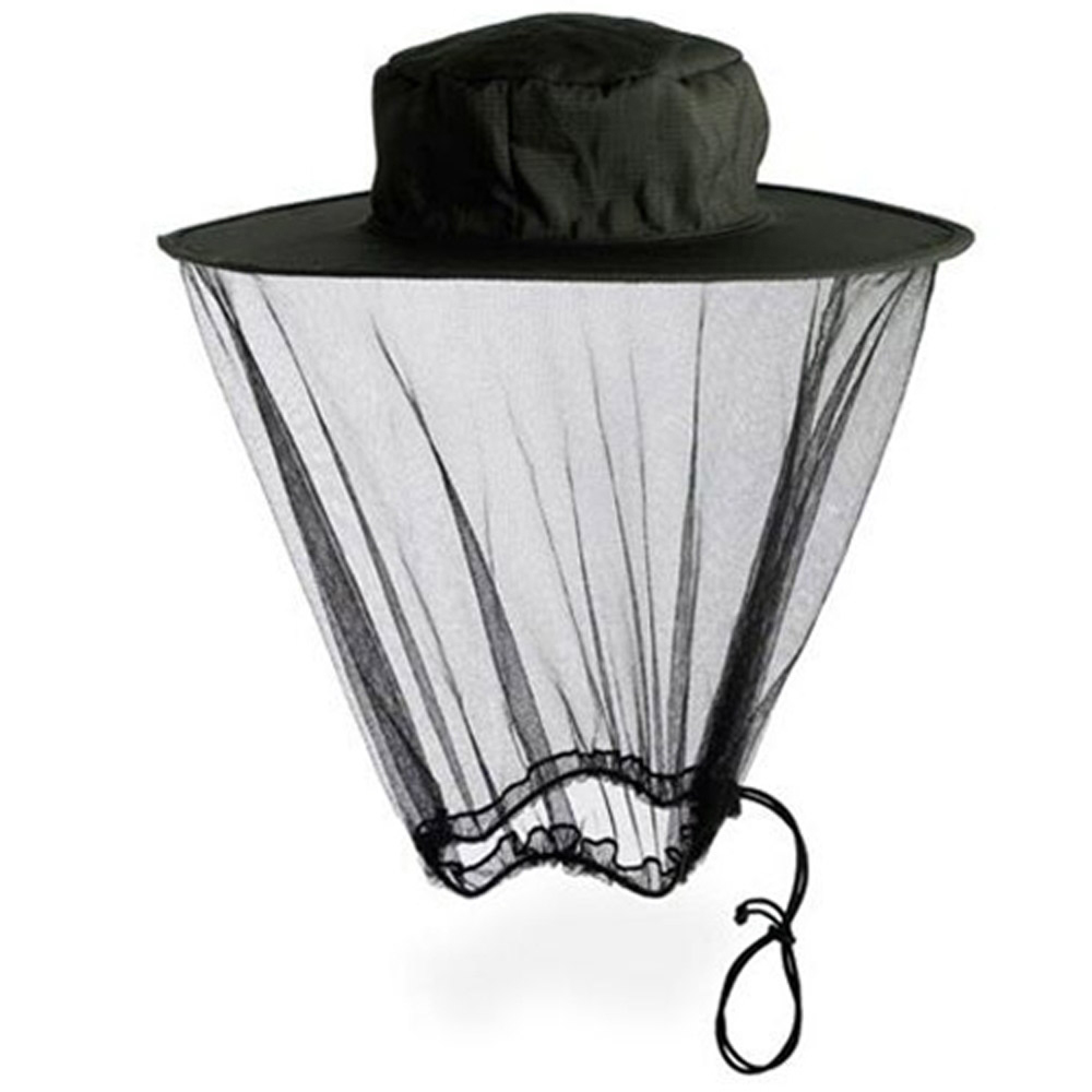 PUSH!戶外用品 防蚊蟲網紗帽 釣魚帽 養蜂防護帽 防蚊網罩2入P135黑色