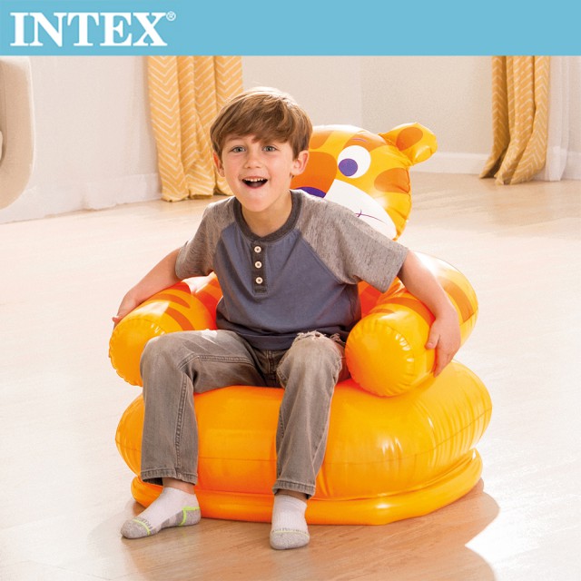 INTEX 可愛動物兒童充氣椅-老虎(68556)