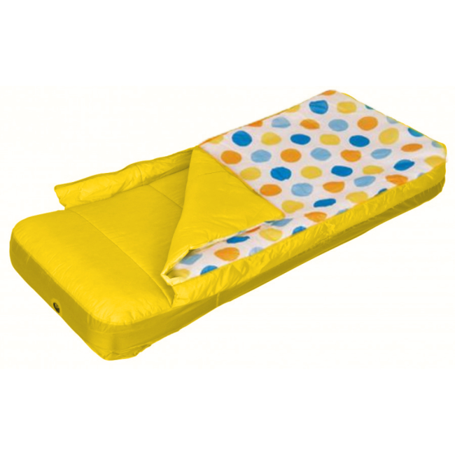 兒童睡袋充氣床-黃
