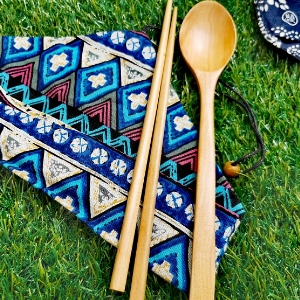 May Shop 一木一匠日式便攜式筷子勺子套裝戶外旅行上班族攜帶餐具【108080866】