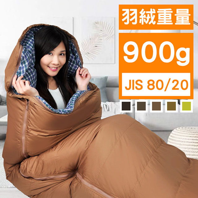 【JORDON】JIS80/20 格紋羽絨睡袋 #ACJ80
