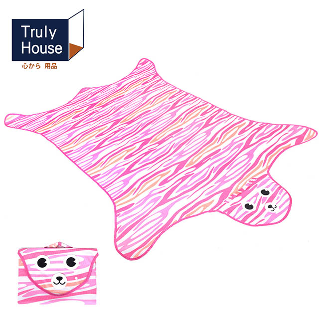 【Truly House】可愛動物野餐墊/地墊/防潮墊/寶寶爬行/地布(一般款)(粉色)