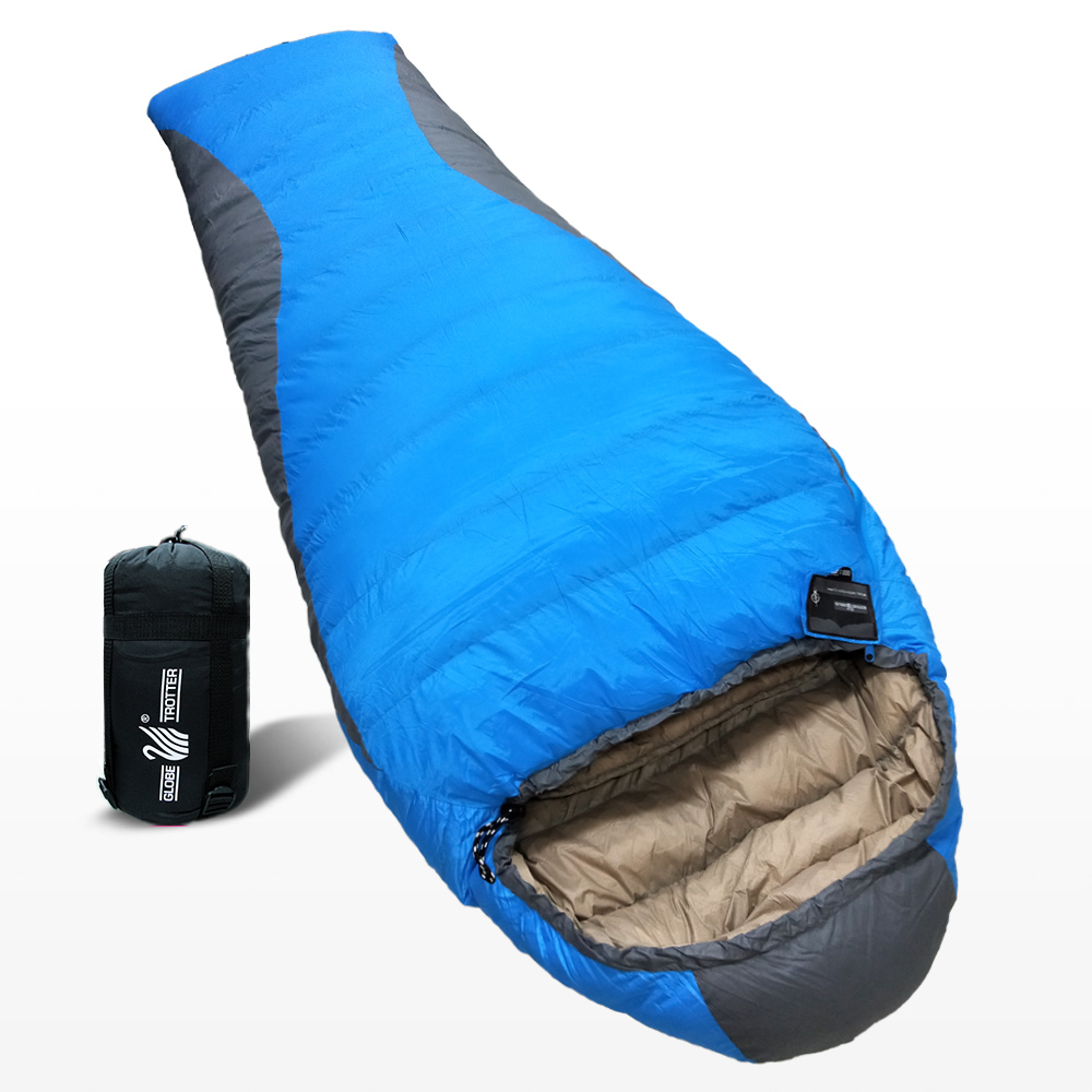 遊遍天下 MIT保暖防風防潑水JIS90%羽絨睡袋D1000(1.75KG)_隨機選色