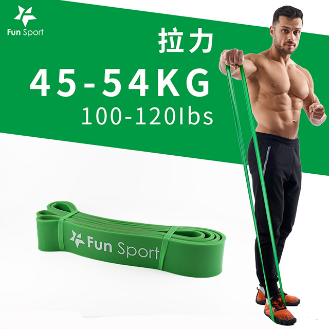 Fun Sport 健力環-乳膠環狀彈力阻力帶(綠) (阻力圈/彈力帶/拉力繩/橡筋帶)