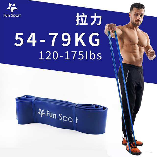 Fun Sport 健力環-乳膠環狀彈力阻力帶(藍) (阻力圈/彈力帶/拉力繩/橡筋帶)