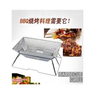 露營戶外加厚不銹鋼烤肉架燒烤爐方便攜帶式多功能燒烤肉架