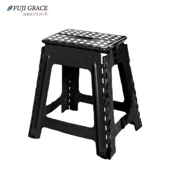 【Fuji-Grace 富士雅麗】室內戶外折疊收納椅凳(大-高39CM)