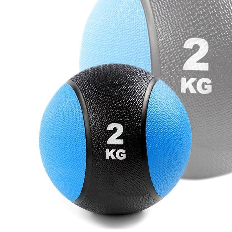 橡膠藥球2公斤(2kg重力球/健身球/太極球/重量球/平衡訓練球/健力球)