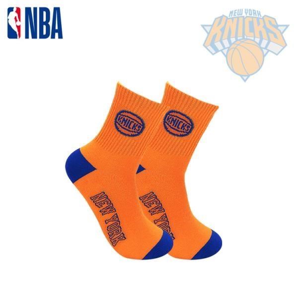 【NBA運動配件館】NBA襪子 平版襪 中筒襪 尼克隊 球隊款緹花中筒襪