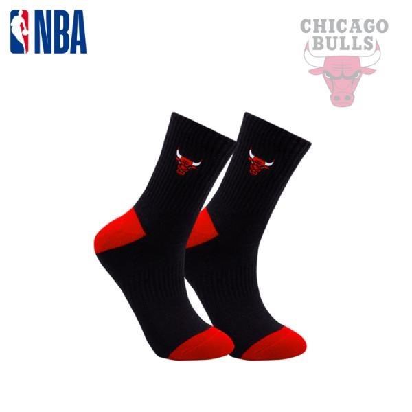【NBA運動配件館】NBA襪子 籃球襪 運動襪 中筒襪 公牛隊 束腳底刺繡毛圈中筒襪