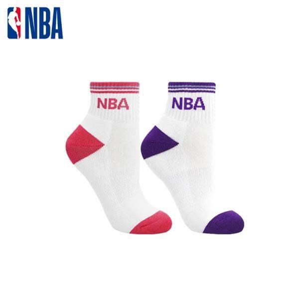 【NBA運動配件館】NBA襪子 籃球襪 運動襪 女款束腳底緹花毛圈短襪