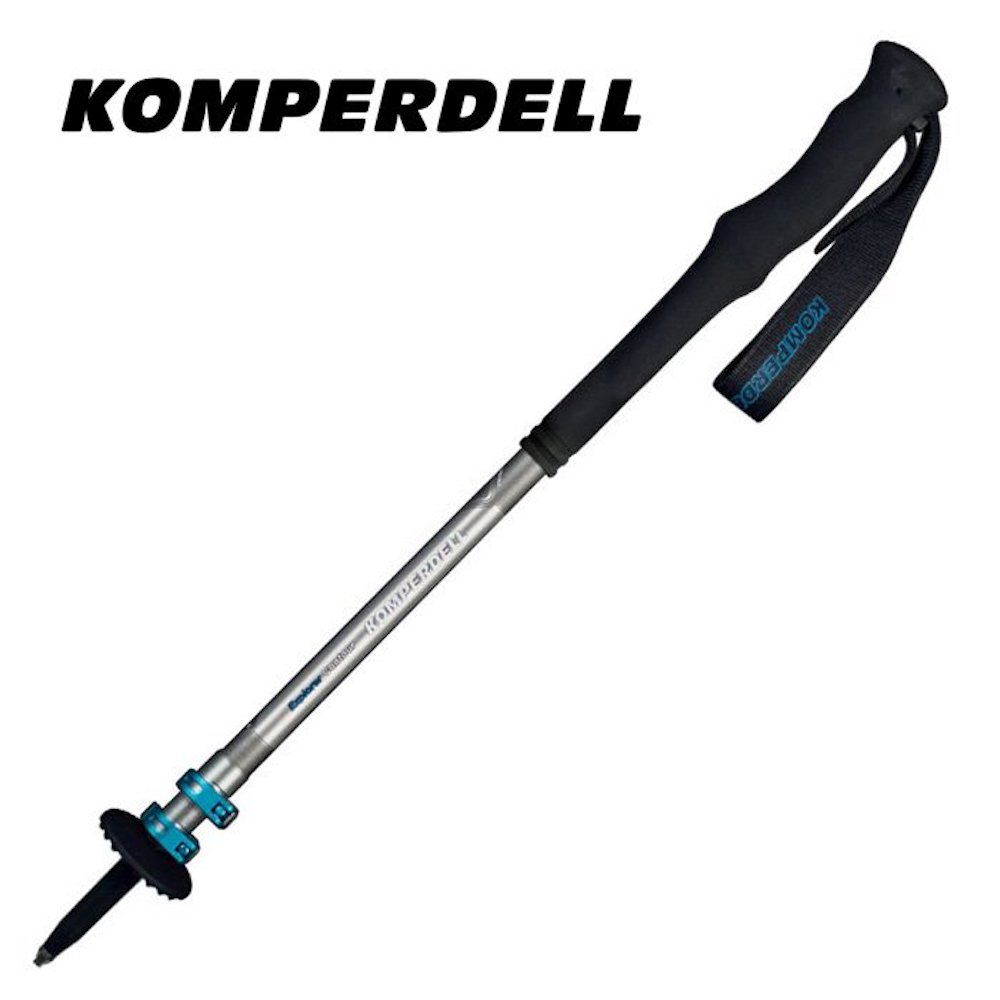 Komperdell EXPLORER CONTOUR POWERLOCK 鈦金強力鎖定長握把登山杖 單支 140cm 1742459-10