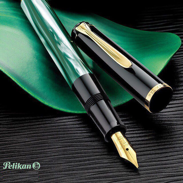百利金 Pelikan PL-M200G 綠色大理石紋鋼筆