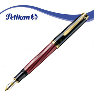 Pelikan 百利金 PL-M400 紅條紋鋼筆