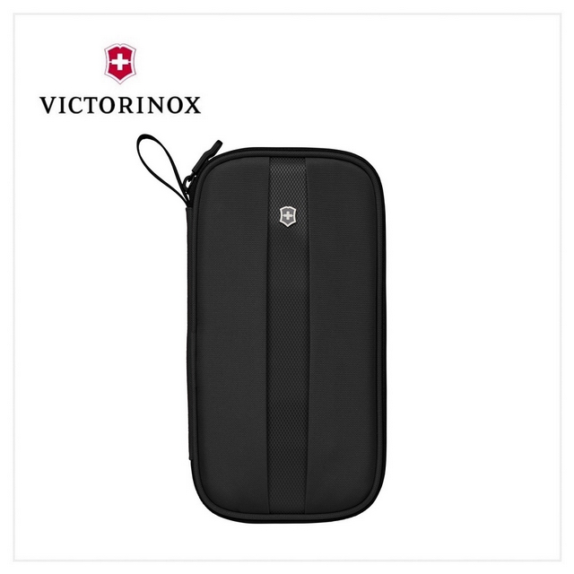 【VICTORINOX 瑞士維氏】TA 5.0直立式護照包-黑(610597)