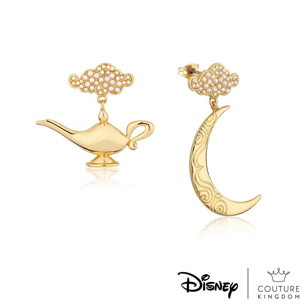 Disney Jewellery 迪士尼 Couture Kingdom 阿拉丁神燈耳環-金