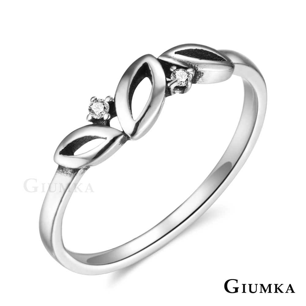 GIUMKA 925純銀 幸運小葉戒指 MRS07057
