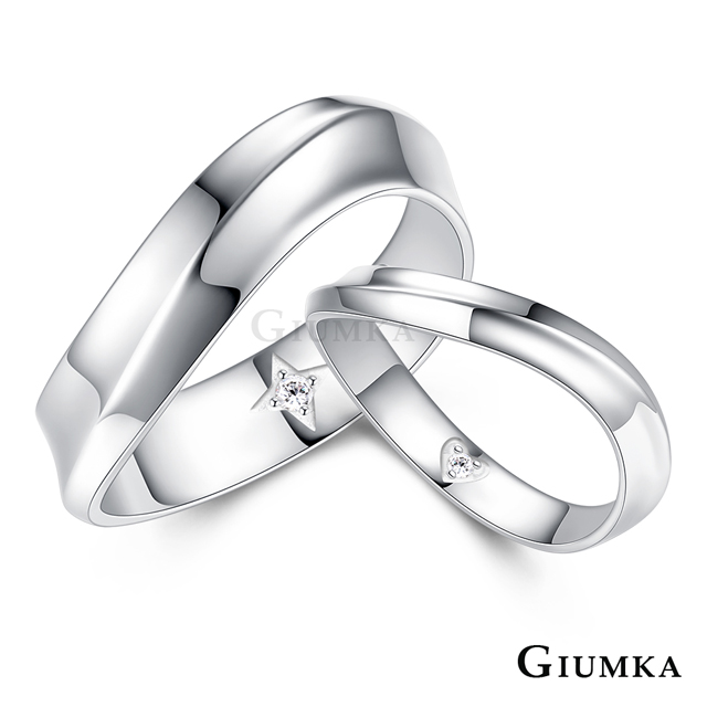 GIUMKA 925純銀戒指尾戒 以愛之名純銀戒 單個價格 MRS07094