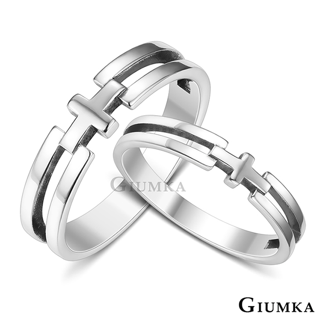 GIUMKA 十字架約定 925純銀戒指尾戒 情侶戒指 MRS08010