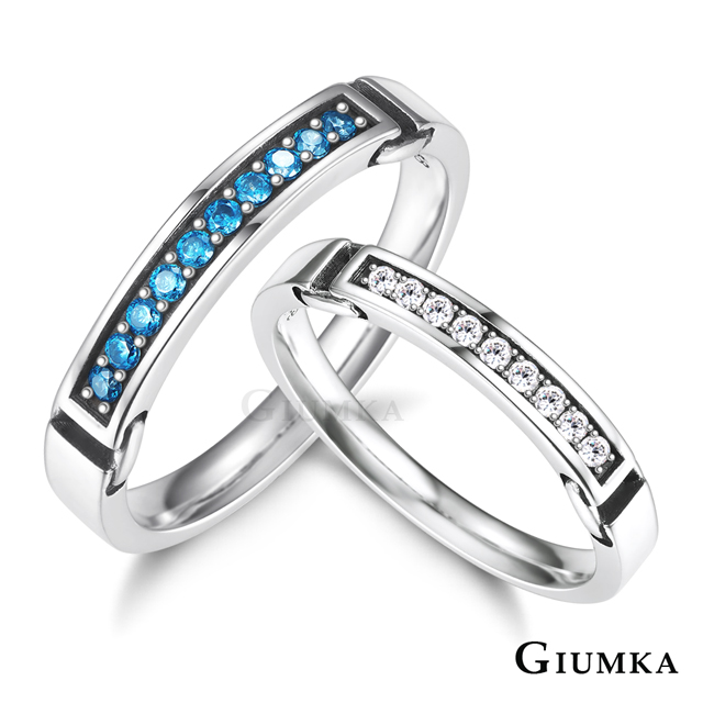 GIUMKA 純銀情侶戒指 堅定的愛戒指 MRS08011
